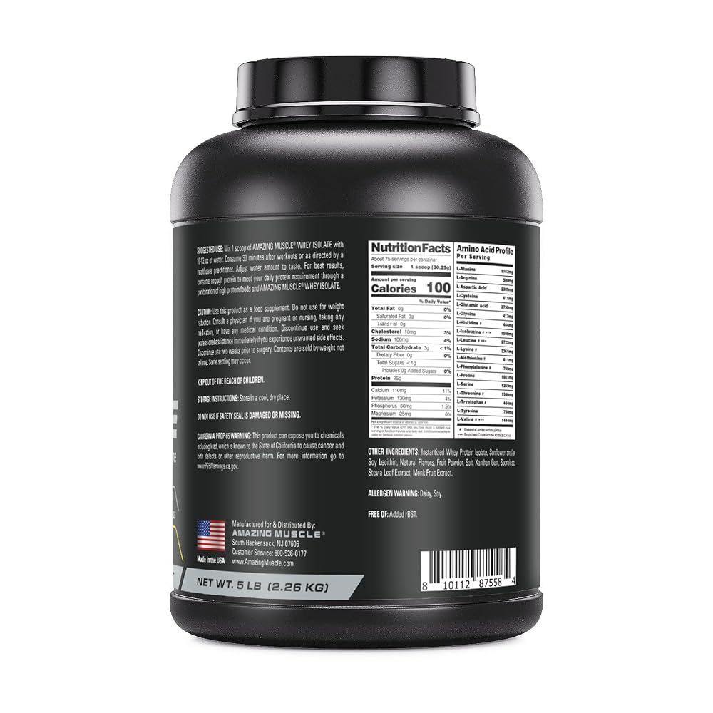 Amazing Muscle Whey Protein Isolate Powder