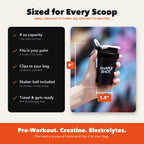 Shake Shot - 4oz (120ml) Mini Shaker Bottle for Pre Workout