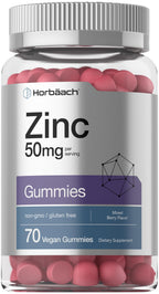 Horbäach Zinc Gummies 50mg - 70 Count