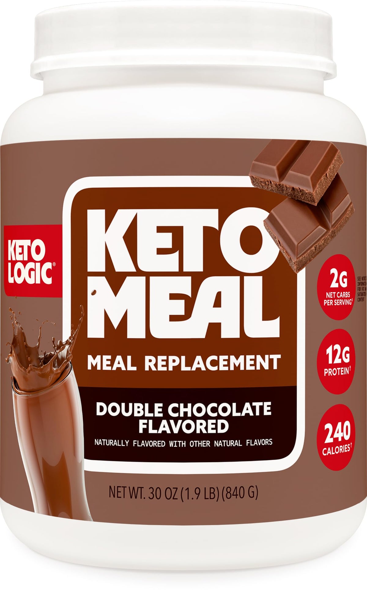 KetoLogic Keto Meal Replacement Shake Powder For Optimal Results +
