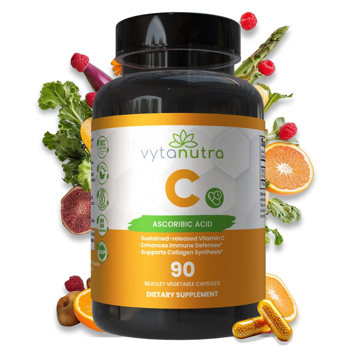 Vytanutra Immune Support Vitamin C with Iron - 90 Capsules