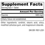 Source Naturals Taurine 500 mg - 120 Tablets - image 2