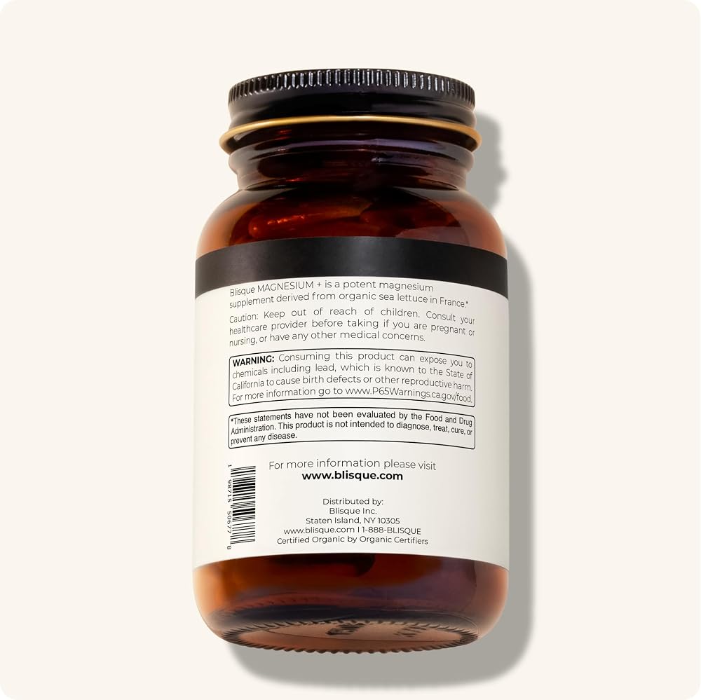 Blisque Magnesium Support Supplement - 90 Capsules - image 9