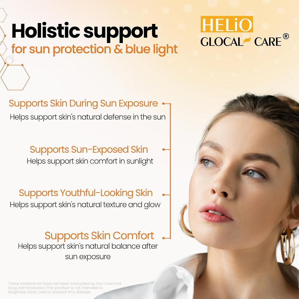 GlocalCare Helio Antioxidant Sun Defense & Skin Rejuvenation - 30 Capsules - image 3