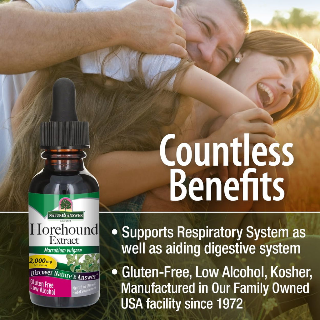 Nature's Answer Horehound Liquid Extract - 1 Fl Oz - image 5