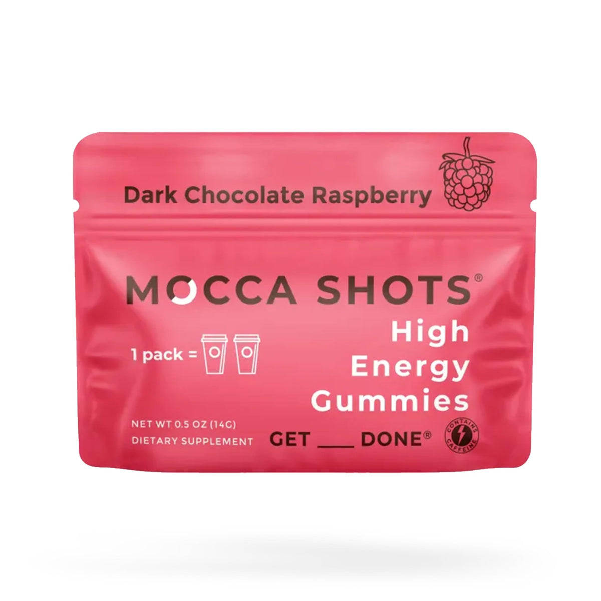 SGC Mocca Shots Caffeine Energy Gummies, 200mg