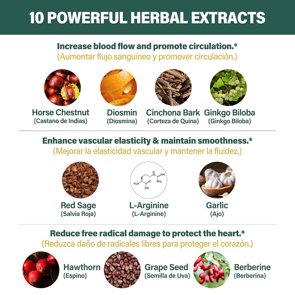 Fuenvegtal Horse Chestnut Blood Circulation Capsules - 90 Count - image 4