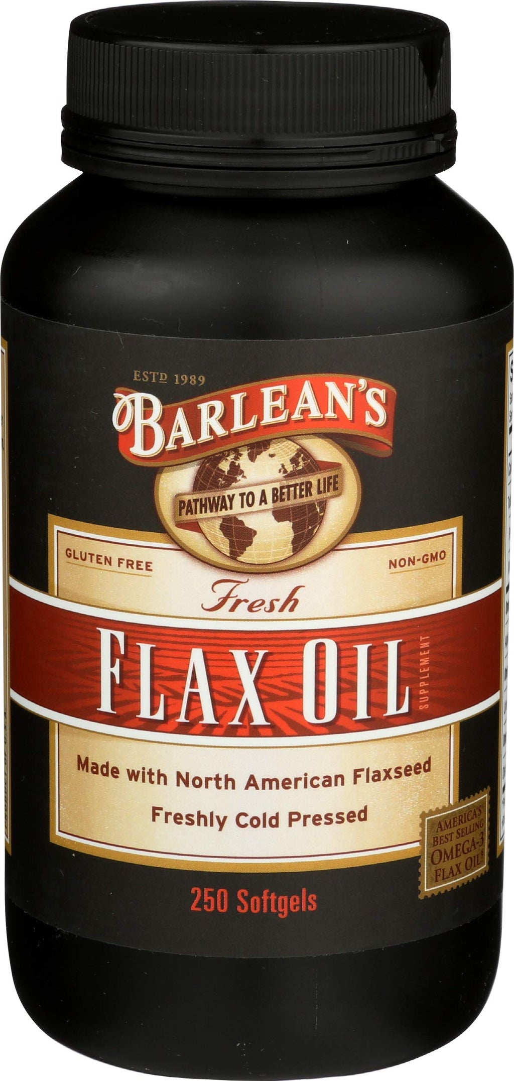 Barlean's Flax Oil Caps - 250 Softgels