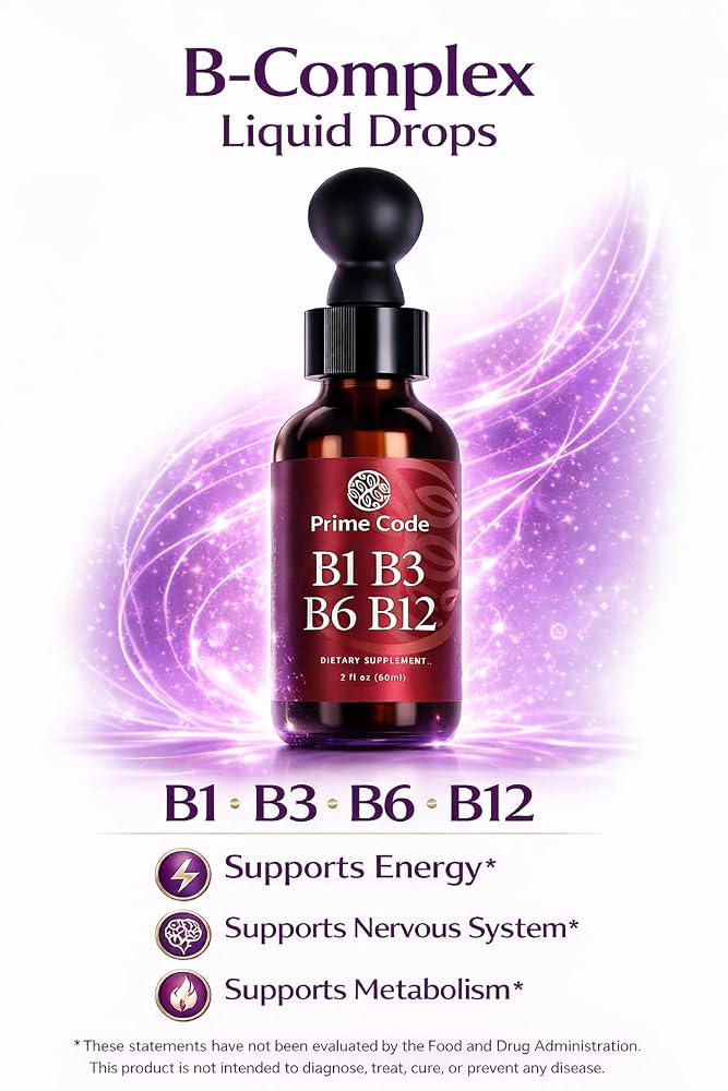 Prime Code Liquid Vitamin B Complex Drops - 2 Fl Oz - image 3