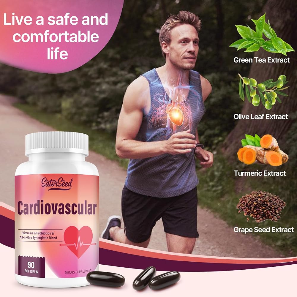 SatorSeed Cardiovascular Supplement 3000mg - 90 Softgels - image 2
