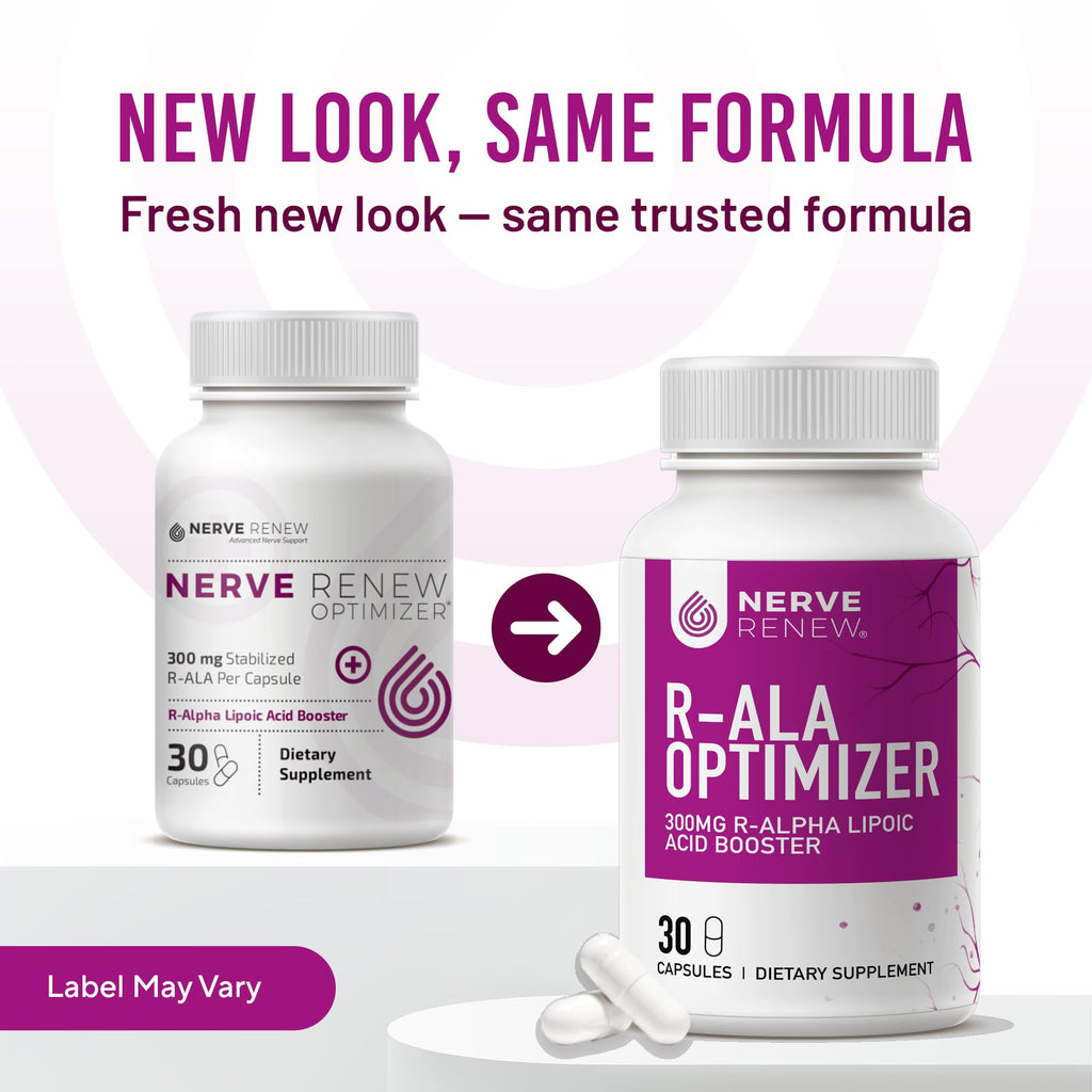 NERVE RENEW Optimizer Nerve Support R-Alpha Lipoic Acid - 30 Capsules - image 3