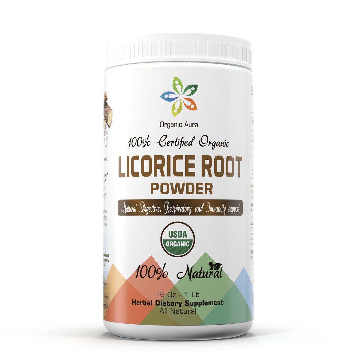 Organic Aura Licorice Root Powder - 16 Ounce