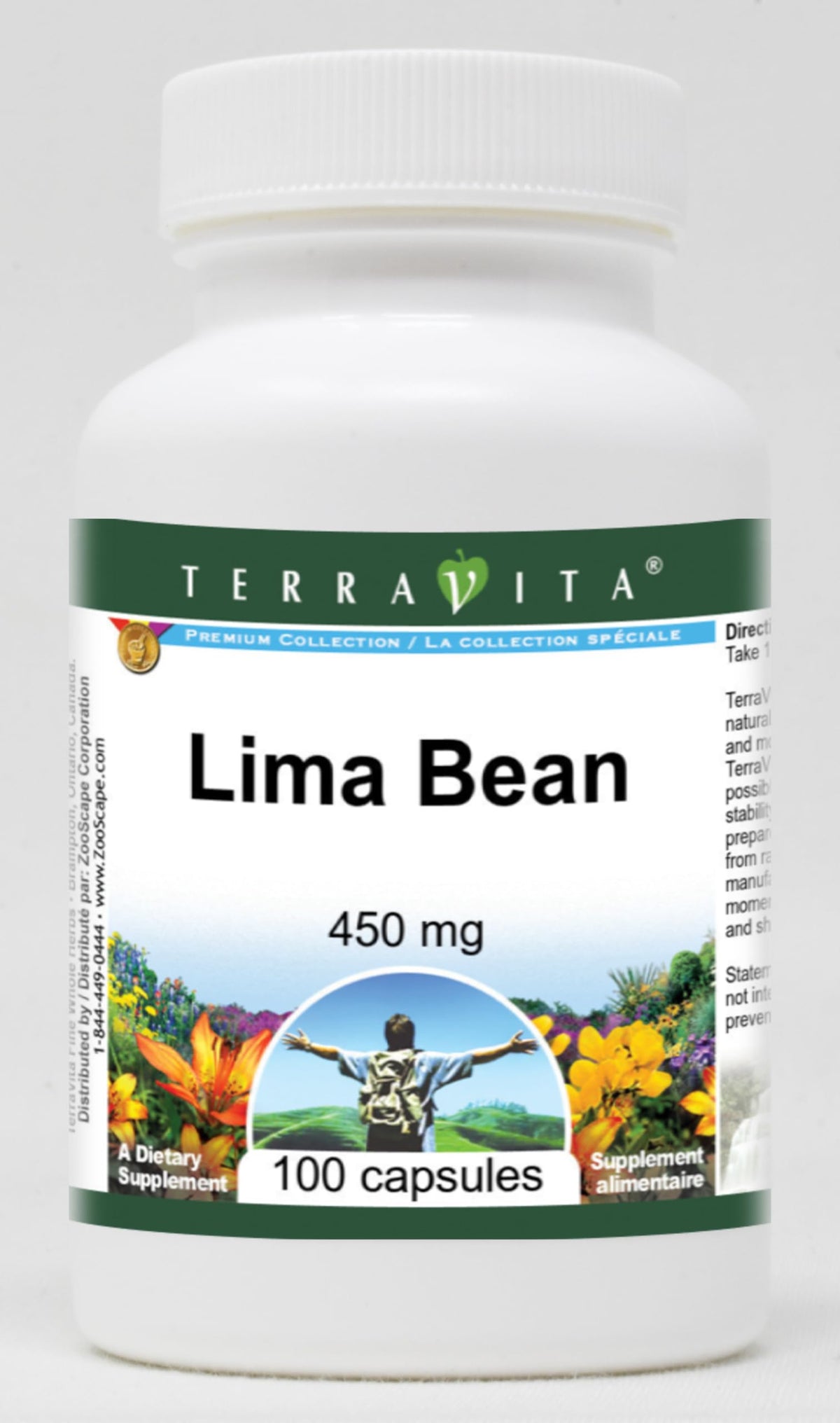 Terravita Lima Bean 450 mg - 300 Capsules (3 Pack)