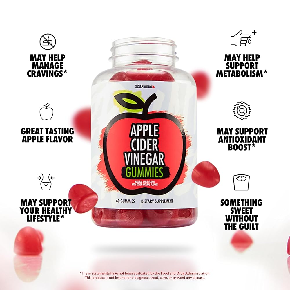 Sculpt Nation Apple Cider Vinegar Gummies - 60 Gummies - image 2