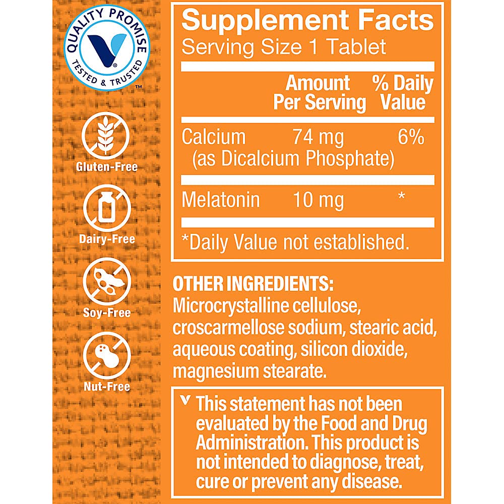 The Vitamin Shoppe Melatonin 10 MG Sleep Support - 60 Tablets - image 3