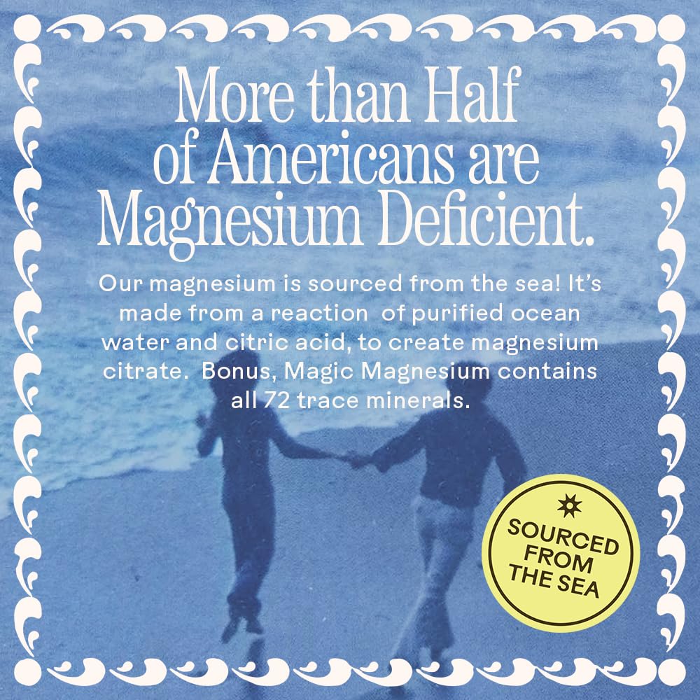 Wooden Spoon Herbs Magic Magnesium Citrate Powder Drink Mix (Blue