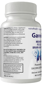 Nutra4health Gavvia Focus Memory Brain IQ Nootropic - 60 Capsules - image 3