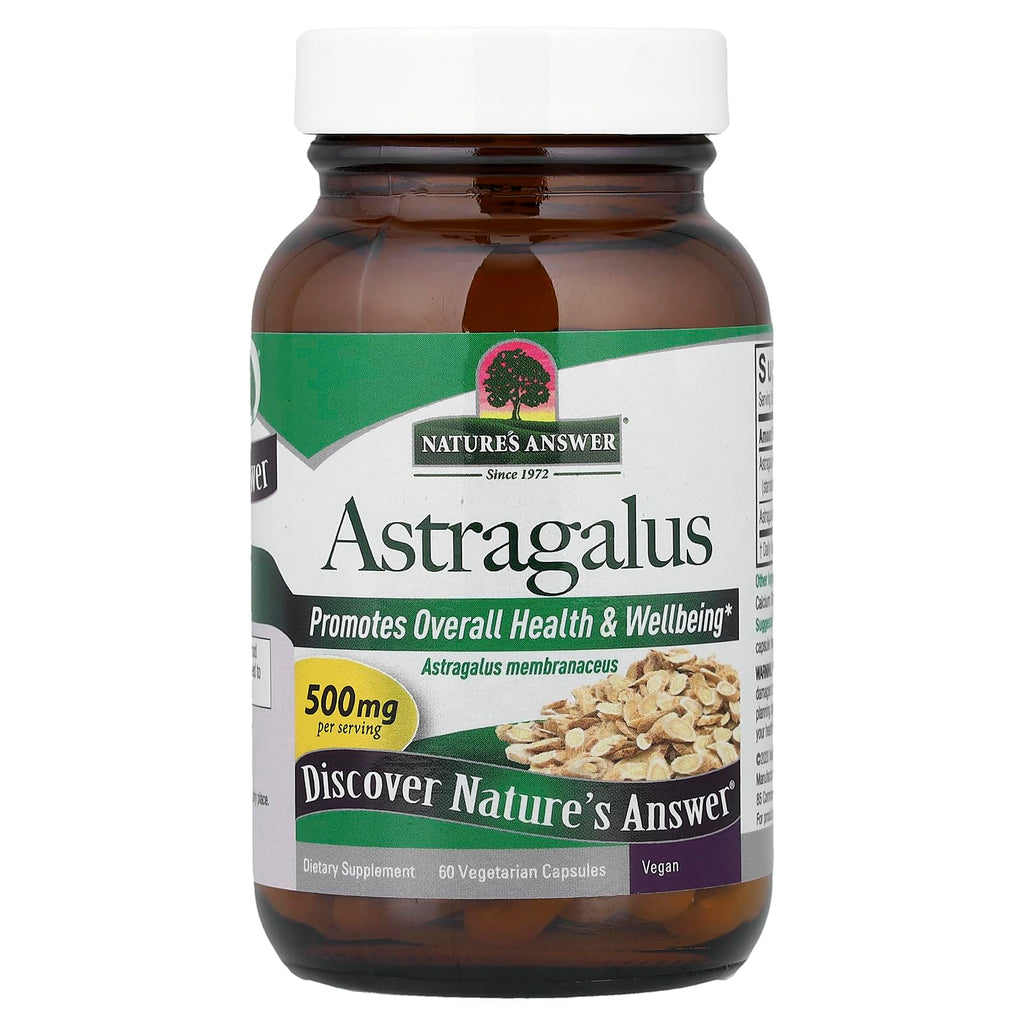 Nature's Answer Astragalus Root Vegetarian Capsules - 60 Count