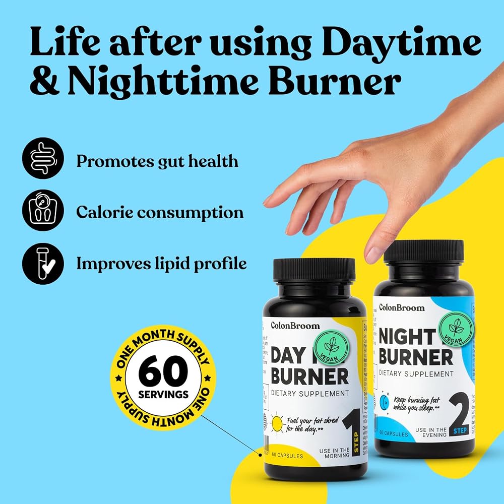 ColonBroom Day & Night Burner Weight Management Capsules - 120 Capsules - image 2