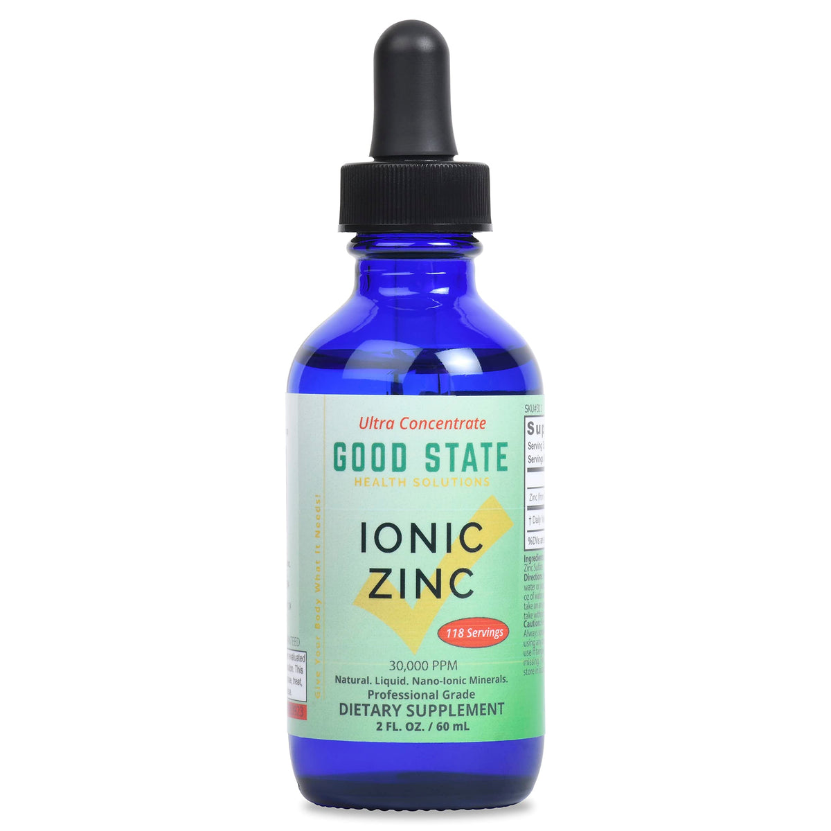 Good State Natural Ionic Zinc Liquid Concentrate - 1.6 fl oz