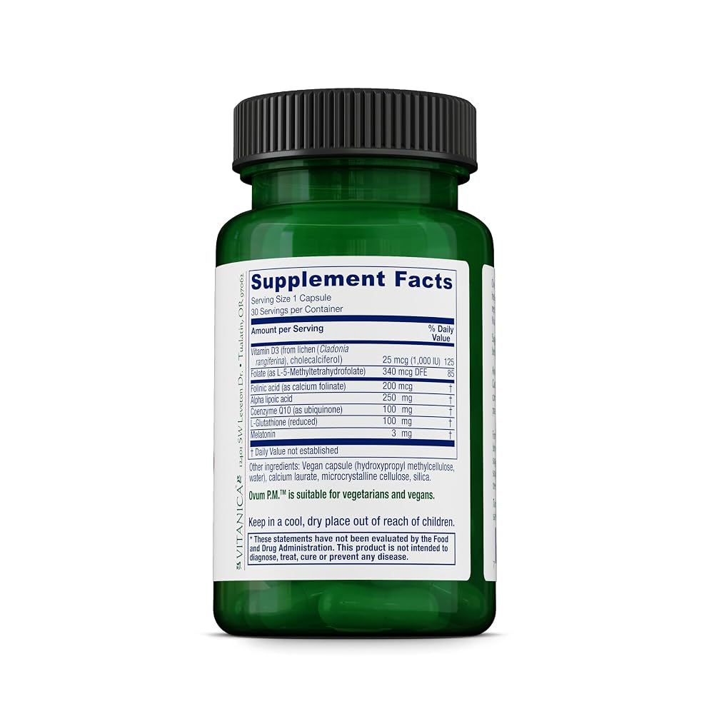 Vitanica Ovum P.M., Supports Healthy Egg Quality, Vegan