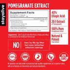 STAY ALIVE Pomegranate Extract Capsules 20:1 - 120 Count - image 2