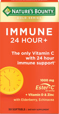 Nature's Bounty Immune 24 Hour+ with Ester-C - 50 Softgels