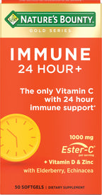 Nature's Bounty Immune 24 Hour+ with Ester-C - 50 Softgels