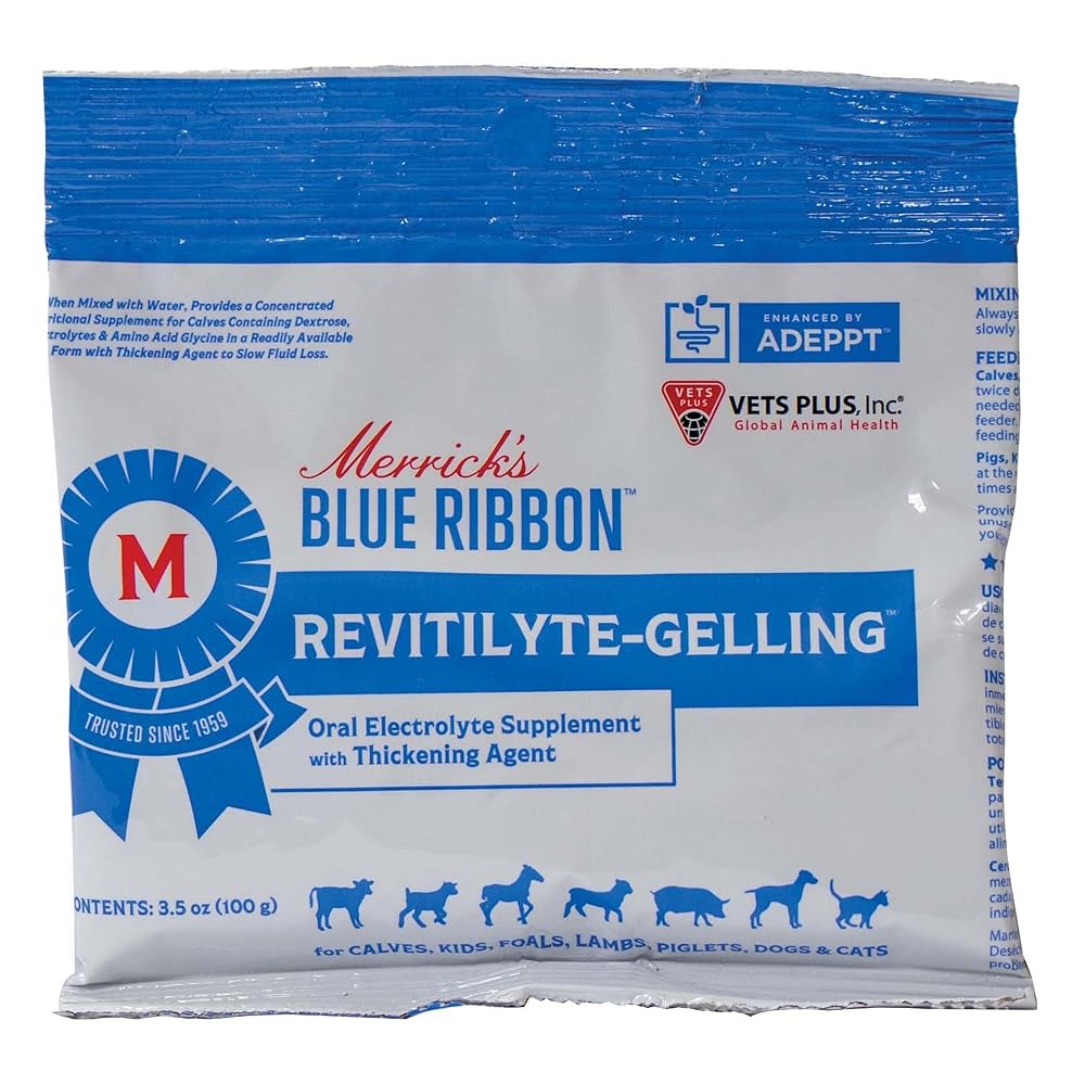 Vets Plus Revitilyte-Gelling Oral Electrolyte Supplement for Calves - 3.5 oz