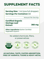 PURA VIDA MORINGA Leaf Extract Liquid Drops - 2 Fl Oz - image 2