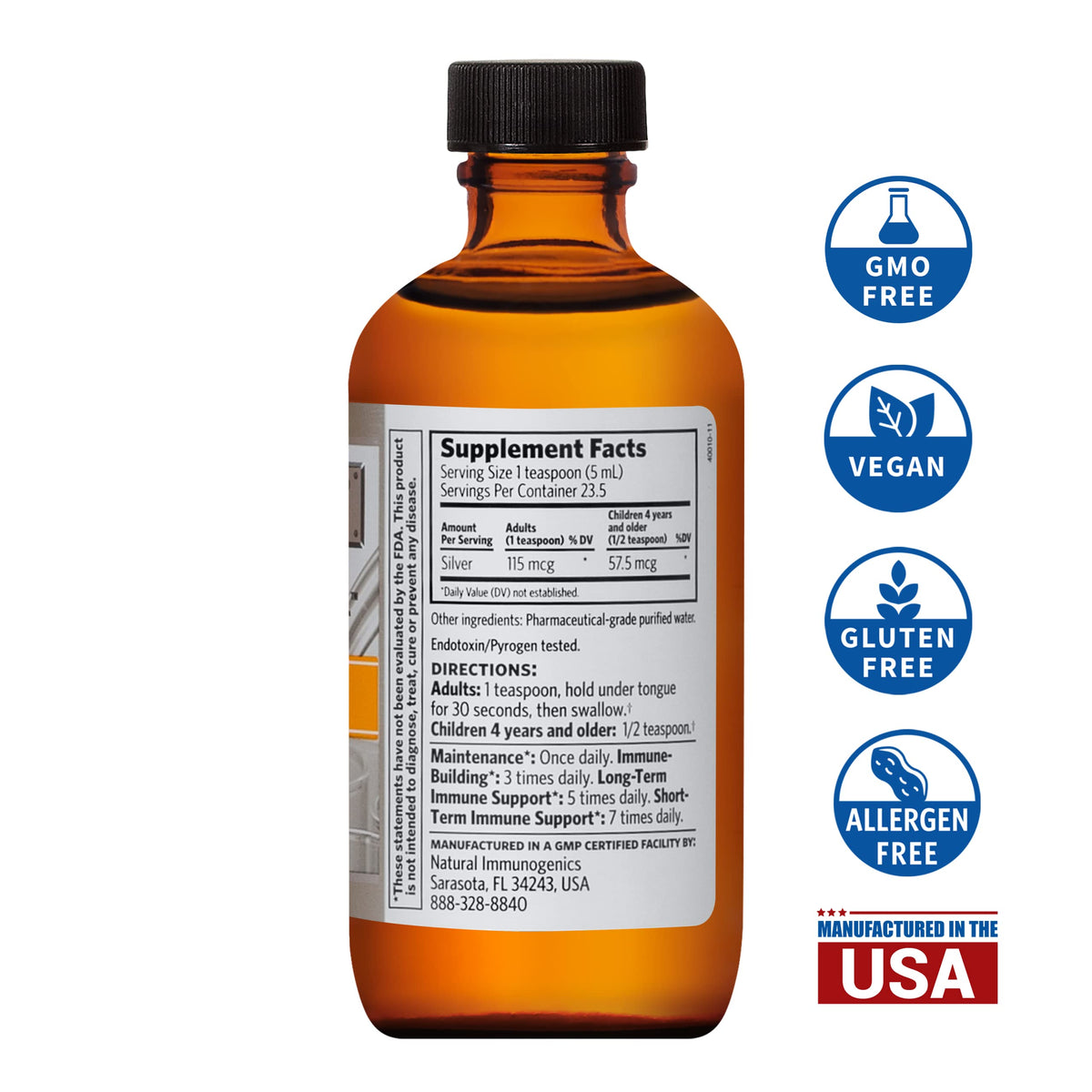 Argentyn 23 Professional Bio-Active Silver Hydrosol - 4 Fl Oz - image 3