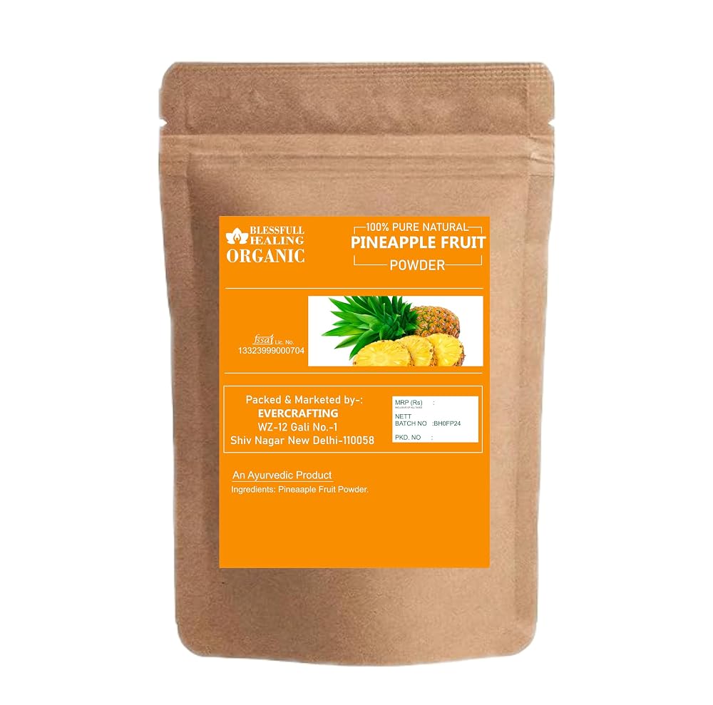 Blessfull Healing Organic Pineapple Fruit Powder 100% Pure Natural