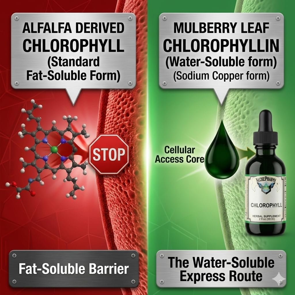 AlchePharma Chlorophyll from Mulberry Leaf as Sodium Copper