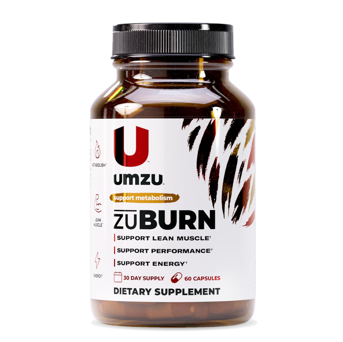 UMZU ZuBurn Energy Support Supplement - 60 Capsules
