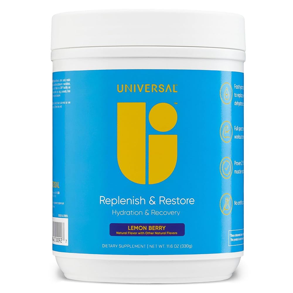 Universal U Replenish & Restore Powder for Muscle Recovery - 30 Servings
