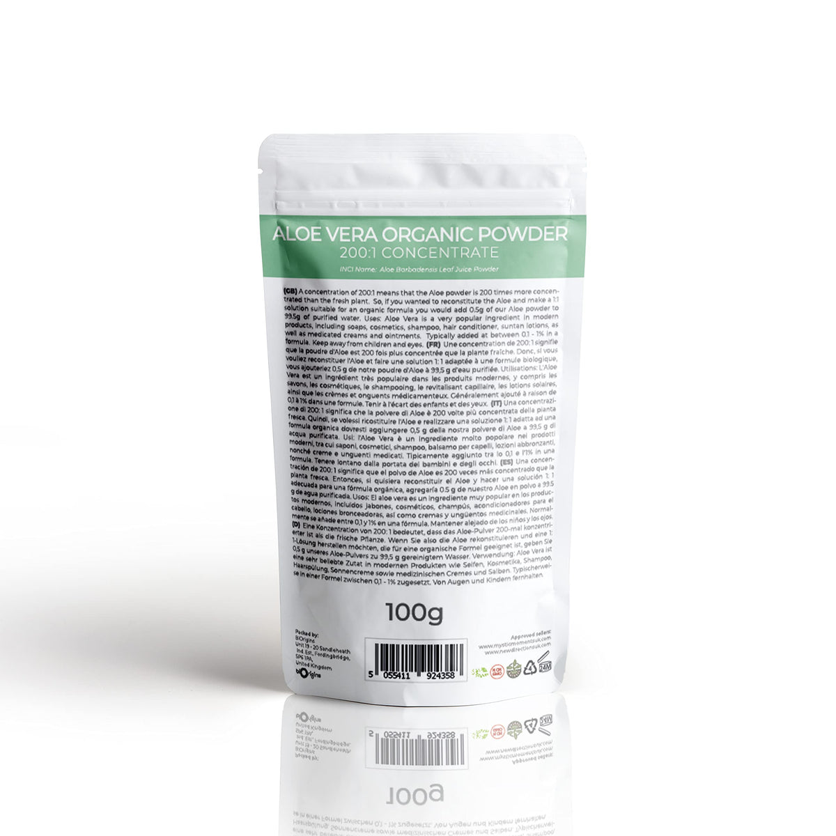 Mystic Moments Organic Aloe Vera Powder 200:1 - 100g - image 2