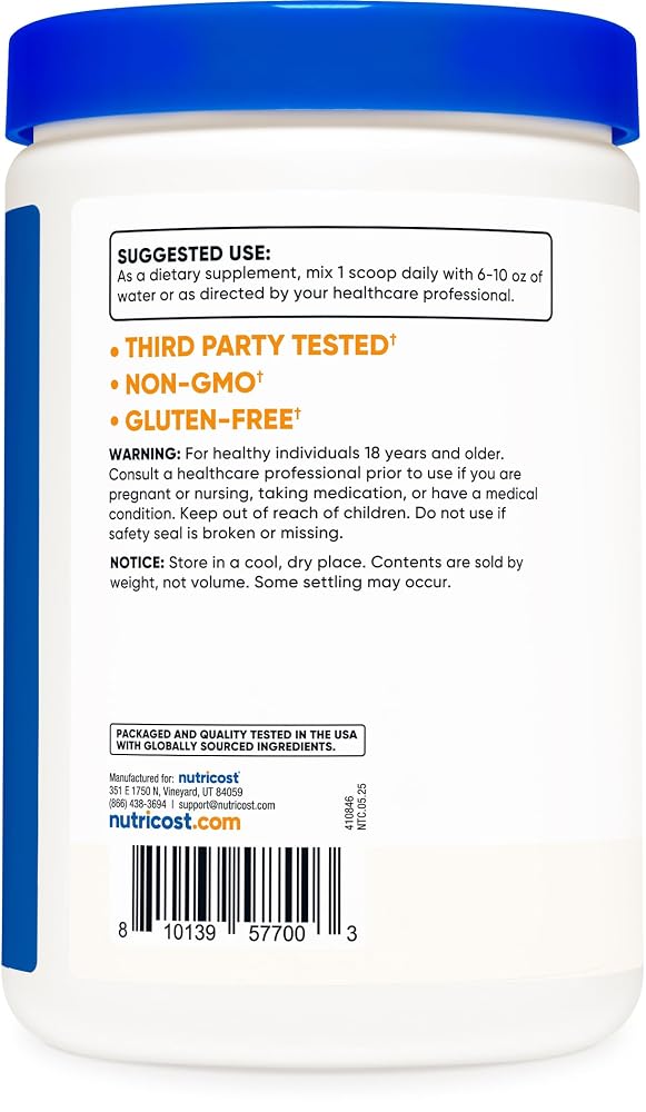 Nutricost L-Tyrosine Powder - Pure L-Tyrosine Powder - 3G Per Serving - image 8