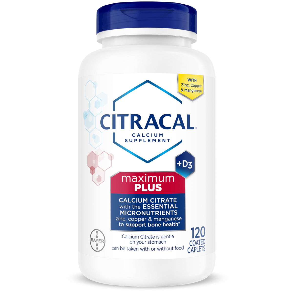 Citracal Maximum Plus Calcium Citrate with Vitamin D3 - 120 Caplets