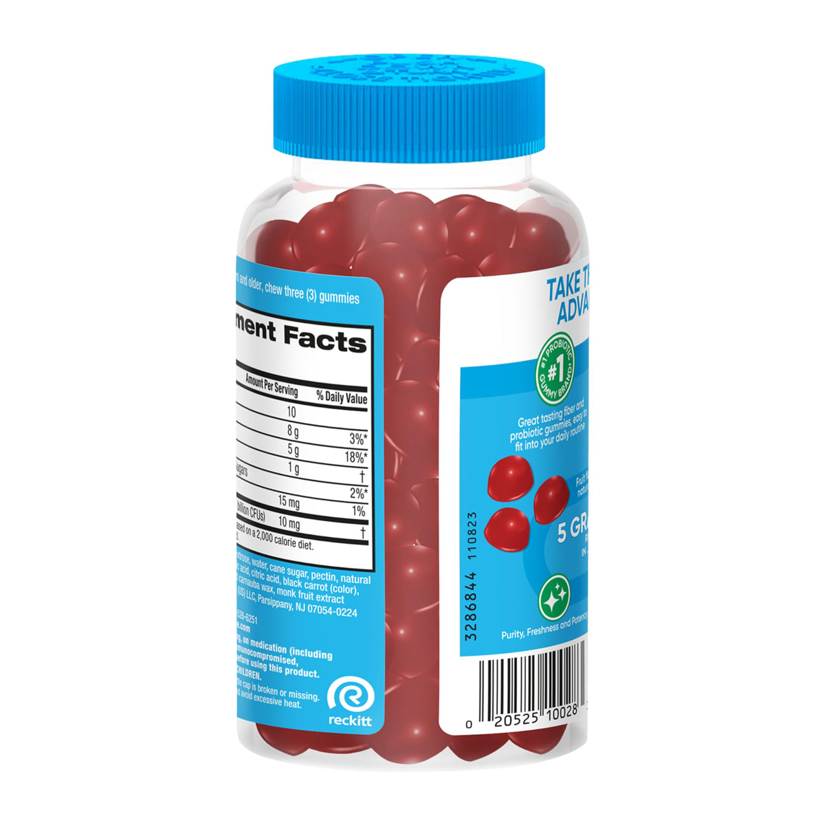 Digestive Advantage Prebiotic Fiber Gummies + Probiotics for Gut