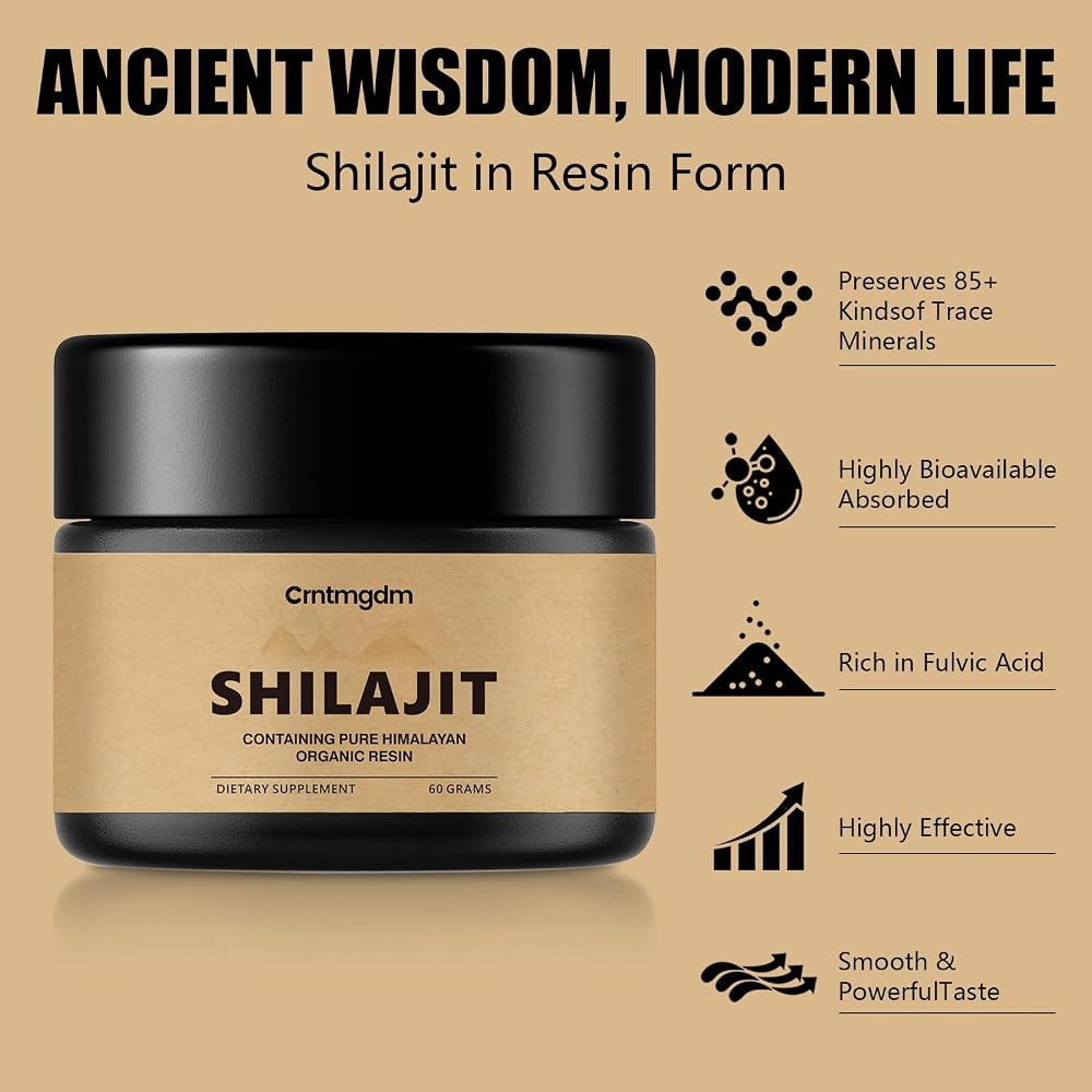 Juebingy Shilajit Pure Himalayan Organic Resin for Energy Support - 60g - image 3