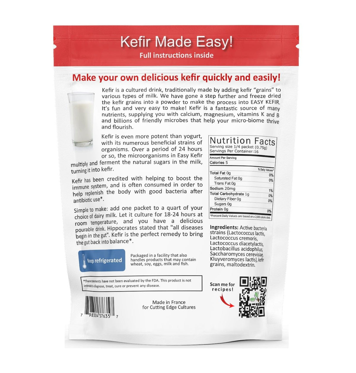Cutting Edge Cultures Prebio Plus Prebiotic Fiber Powder - 8 oz - image 7
