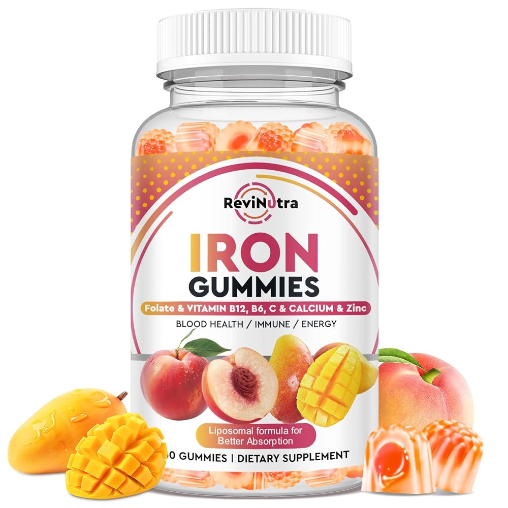 ReviNutra Iron Gummies,Iron Supplement for Women, Men & Kids-Futi-G1-1