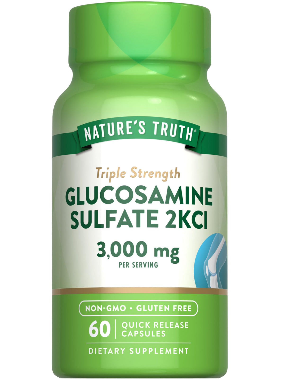 Nature's Truth Glucosamine Sulfate 3000mg - 60 Capsules