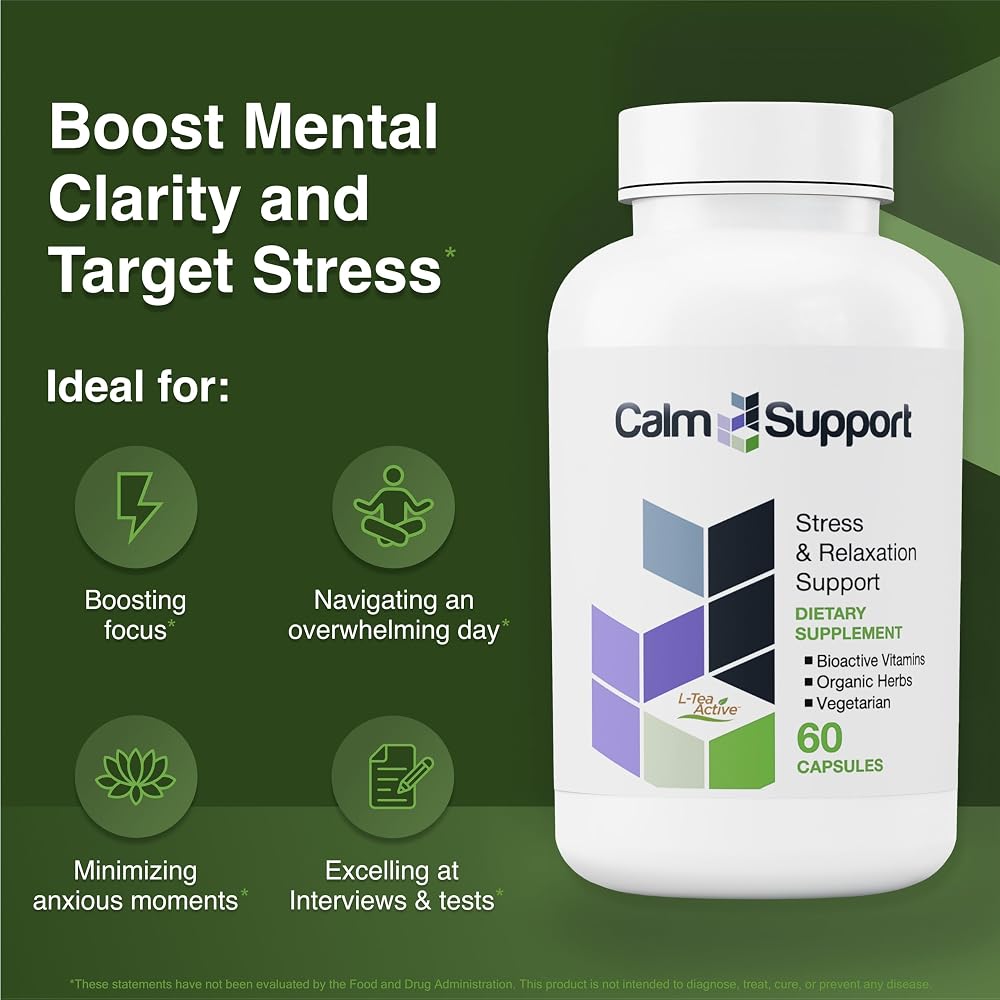 Vitamin Support CalmSupport Stress & Relaxation - 60 Capsules - image 2