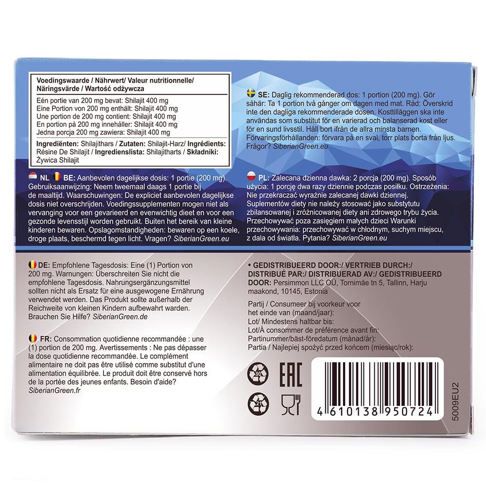 Siberian Green Natural Shilajit Tablets - 120 Tablets - image 9