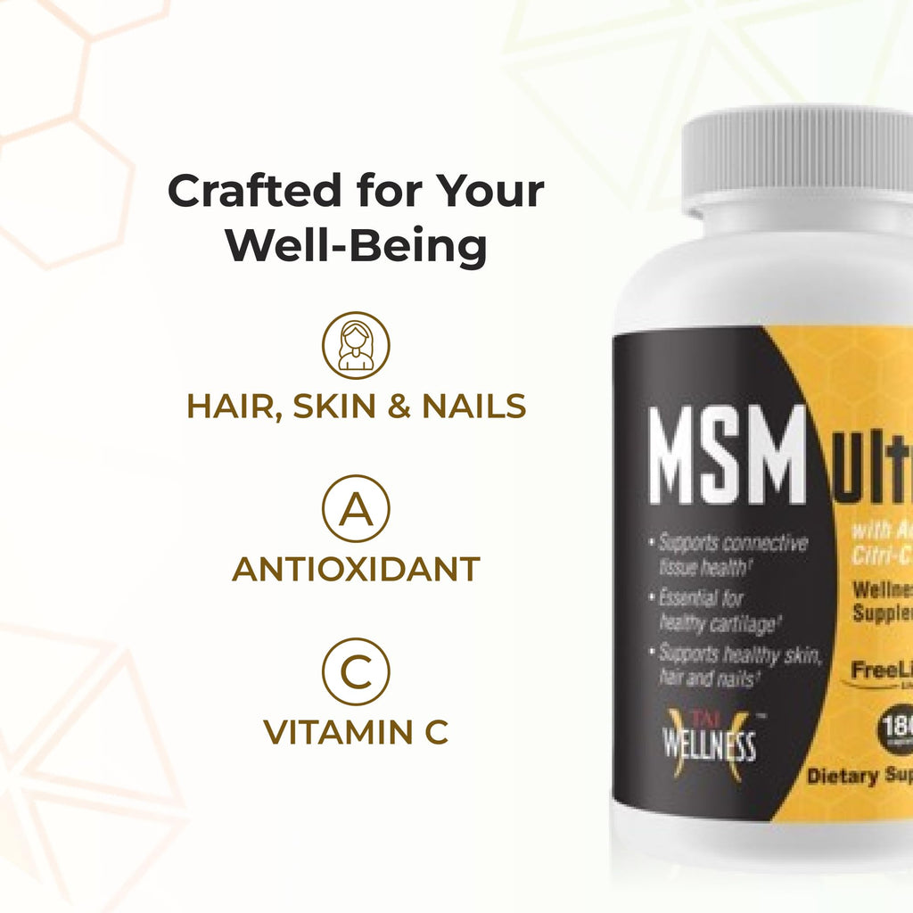 Youngevity MSM Ultra 3000 mg with Vitamin C - 180 Capsules - image 5