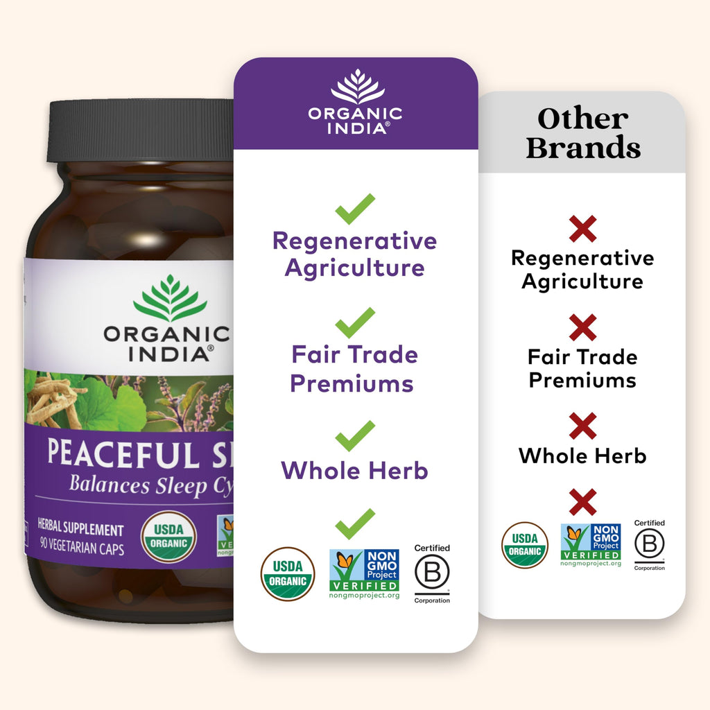 Organic India Peaceful Sleep Herbal Supplement - 90 Capsules - image 5