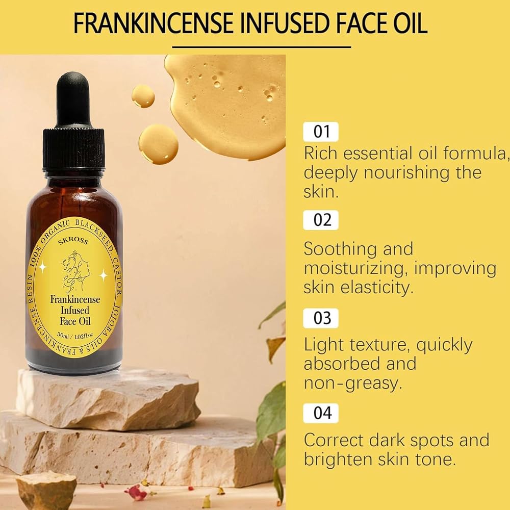 SKROSS Frankincense Infused Face Oil Anti-Aging Serum - image 4