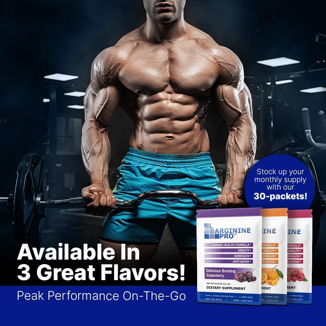 L-Arginine Pro 5,500mg L-Arginine Powder Drink Mix - 60 Packets - image 3