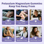 MABEFY Blueberry & Strawberry Potassium Magnesium Gummies for Sleep